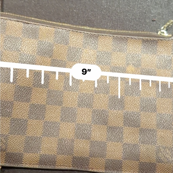 Louis Vuitton Brown Checkered Clutch - Picture 7 of 8